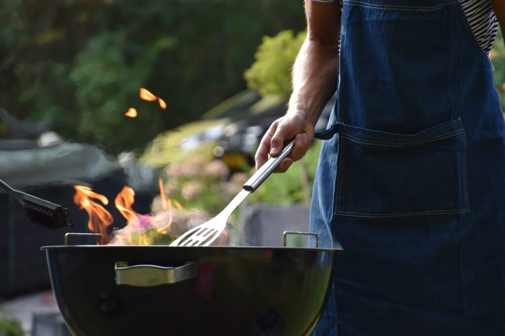 Im Urlaub im Garten grillen